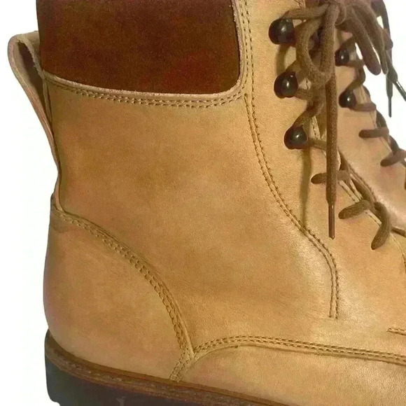 Ludwig Reiter Men’s Tan Light Brown Leather And Suede Ankle Boots 44/ 10- 10.5 - Picture 5 of 16